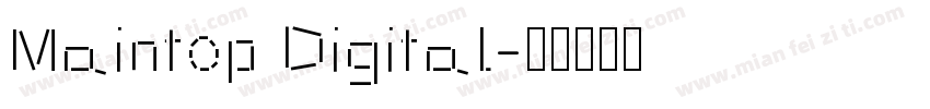 Maintop Digital字体转换